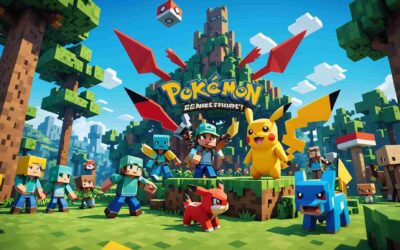 Un univers où pokémon et minecraft se rencontrent en ligne
